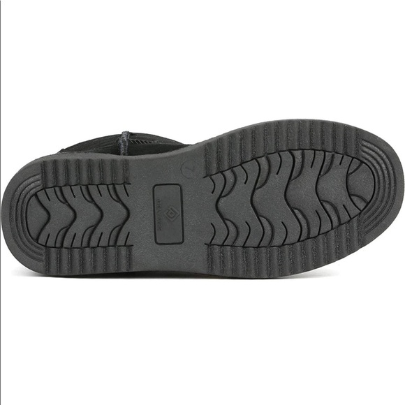 NEW DREAM PAIRS New Mid Calf Black Women's Short Sheepskin Boots US10 - Picture 5 of 9